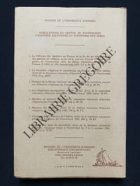 HISTOIRE DES FAITS DE SORCELLERIE-PUBLICATIONS DU CENTRE DE RECHERCHES D'HISTOIRE RELIGIEUSE ET D'HISTOIRE DES IDEES-8