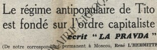 L'HUMANITE-N°1540-MERCREDI 17 AOUT 1949	. 