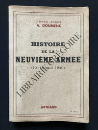 HISTOIRE DE LA NEUVIEME ARMEE (10-18 MAI 1940)
