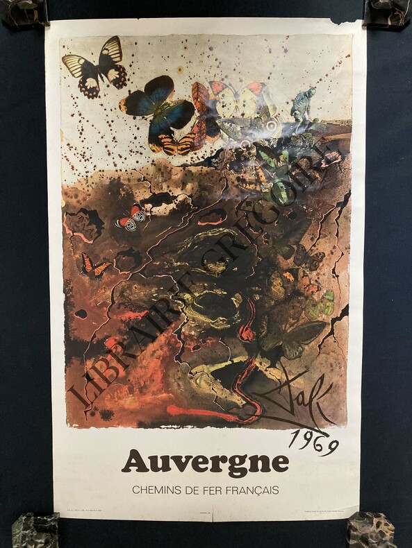 AUVERGNE-AFFICHE CHEMINS DE FER FRANCAIS	. SALVADOR DALI	