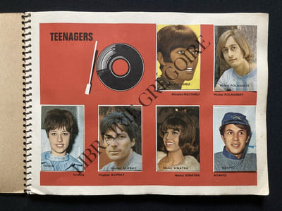 VEDETTEN TOP PARADE DES VEDETTES-ALBUM 2-TEVE-CINEMA-TEENAGERS-SPORT