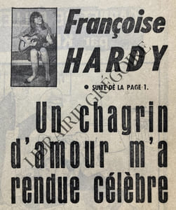 ICI PARIS-N°921-DU 20 AU 26 FEVRIER 1963-FRANCOISE HARDY