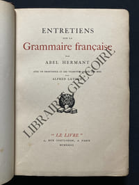 ENTRETIENS SUR LA GRAMMAIRE FRANCAISE