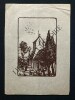 GRAVURE SUR BOIS-EGLISE	. ALFRED LATOUR	