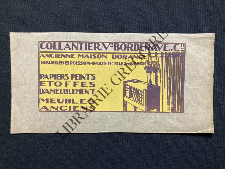 PUBLICITE COLLANTIER BORDENAVE-PARIS	. ALFRED LATOUR	