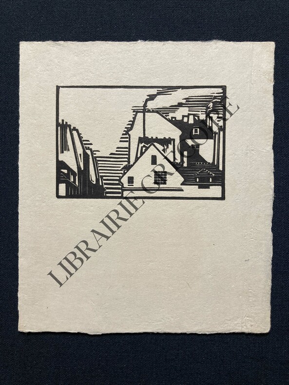 GRAVURE SUR BOIS-TOITS DE PARIS	. ALFRED LATOUR	