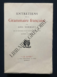 ENTRETIENS SUR LA GRAMMAIRE FRANCAISE