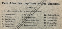 PETIT ATLAS DES PAPILLONS ET DES CHENILLES-2 TOMES	. 