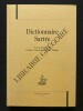 DICTIONNAIRE SARTRE	. FRANCOIS NOUDELMANN-GILLES PHILIPPE (SOUS LA DIRECTION DE)	