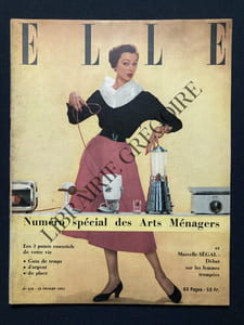 ELLE-N°326-25 FEVRIER 1952-NUMERO SPECIAL DES ARTS MENAGERS