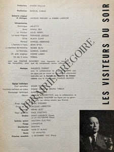 L'AVANT-SCENE CINEMA-N°12-15 FEVRIER 1962-LES VISITEURS DU SOIR-L'AMOUR EXISTE	