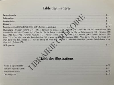 PATRIMOINE LUSOGRAPHE AFRICAIN N°1-RELATION JOURNALIERE D'UN VOYAGE FAIT EN 1699 PAR M. DE BEAUCHESNE AUX ILES DU CAP-VERT