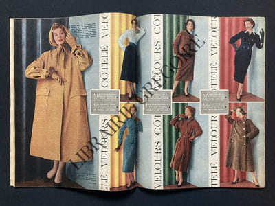 ELLE-N°358-6 OCTOBRE 1952-L'AMOUR LA MECANIQUE ET LA VOITURE	