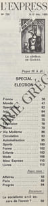 L'EXPRESS-N°755-DU 6 AU 12 DECEMBRE 1965-SPECIAL ELECTIONS-DE GAULLE VU PAR TIM