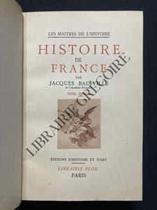 HISTOIRE DE FRANCE-TOME PREMIER