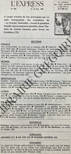 L'EXPRESS-N°809-DU 19 AU 25 DECEMBRE 1966-LOUIS DE FUNES