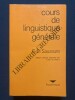 COURS DE LINGUISTIQUE GENERALE	. FERDINAND DE SAUSSURE	