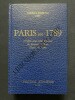 PARIS EN 1789	. ALBERT BABEAU	