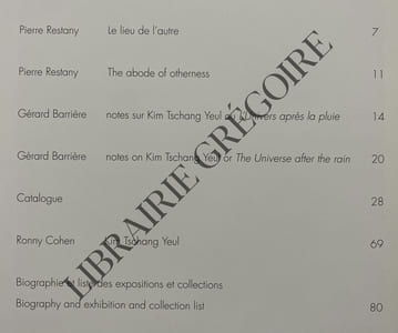 KIM TSCHANG YEUL-CATALOGUE EXPOSITION-GALERIE ENRICO NAVARRA