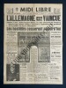 MIDI LIBRE-N&deg;218-LUNDI 7 MAI 1945-L' ALLEMAGNE EST VAINCUE	. 