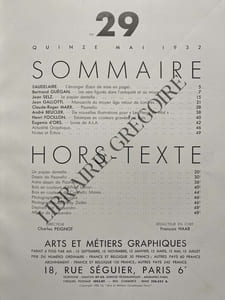 ARTS ET METIERS GRAPHIQUES-N°29-15 MAI 1932