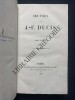 OEUVRES-3 TOMES. JEAN-FRANCOIS DUCIS
