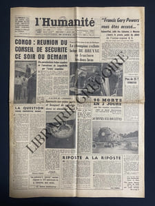 L'HUMANITE-N°4965-MERCREDI 17 AOUT 1960