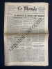 LE MONDE-N&deg;5333-DIMANCHE 11 ET LUNDI 12 MARS 1962. 