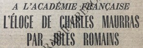 ASPECTS DE LA FRANCE-N&deg;227-VENDREDI 23 JANVIER 1953. 