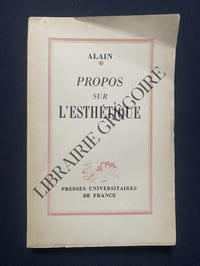PROPOS SUR L'ESTHETIQUE