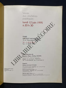 CATALOGUE-DROUOT MONTAIGNE-ETUDE KOHN-LUNDI 12 JUIN 1995-TABLEAUX ET SCULPTURES MODERNES-TABLEAUX ET SCULPTURES CONTEMPORAINS