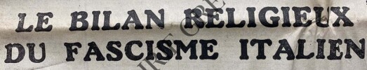 TEMPS PRESENT-N&deg;32-VENDREDI 10 JUIN 1938-NUMERO SPECIAL LES FASCISMES ET NOUS, CHRETIENS. 