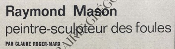 LE FIGARO LITTERAIRE-N&deg;991-DU 15 AVRIL AU 21 AVRIL 1965. 