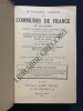 DICTIONNAIRE NATIONAL DES COMMUNES DE FRANCE ET DE L'UNION FRANCAISE-POSTES, TELEGRAPHES, TELEPHONES, CHEMINS DE FER ET COLIS POSTAUX, RUES DE PARIS-. ...