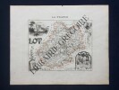 CARTE DU DEPARTEMENT DU LOT-46. DYONNET (GRAVE PAR)-VUILLEMIN (DRESSE PAR)