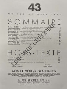 ARTS ET METIERS GRAPHIQUES-N°43-15 OCTOBRE 1934