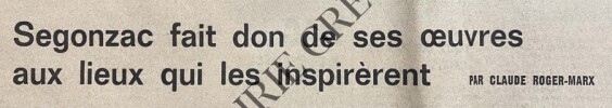 LE FIGARO LITTERAIRE-N&deg;996-SEMAINE DU 20 MAI AU 26 MAI 1965. 