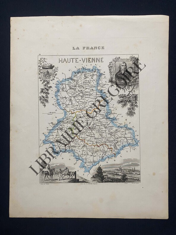 CARTE-HAUTE VIENNE. COUCHE-VUILLEMIN-ISIDORE