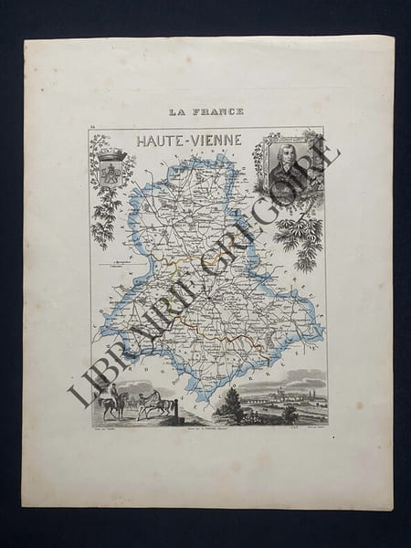 CARTE-HAUTE VIENNE. COUCHE-VUILLEMIN-ISIDORE