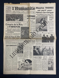 L'HUMANITE-N°1926-LUNDI 13 NOVEMBRE 1950