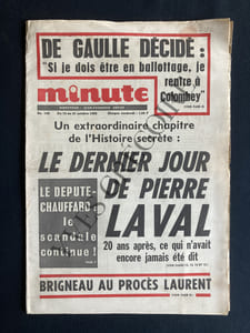 MINUTE-N°185-DU 15 AU 21 OCTOBRE 1965