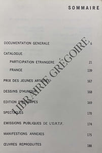 SIXIEME BIENNALE DE PARIS-CATALOGUE D'EXPOSITION-DU 2 OCTOBRE AU 2 NOVEMBRE 1969-MUSEE D'ART MODERNE DE LA VILLE DE PARIS