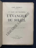 L'EVANGILE DU SOLEIL. ALAIN GERBAULT