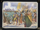 AFFICHE SCOLAIRE-TABLEAU 7 RICHELIEU ET LOUIS XIII AU SIEGE DE LA ROCHELLE-TABLEAU 8 UN DUEL AU TEMPS DE RICHELIEU. 