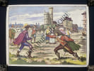 AFFICHE SCOLAIRE-TABLEAU 7 RICHELIEU ET LOUIS XIII AU SIEGE DE LA ROCHELLE-TABLEAU 8 UN DUEL AU TEMPS DE RICHELIEU. 