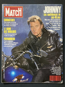 PARIS MATCH-N°2093-6 JUILLET 1989-JOHNNY HALLYDAY