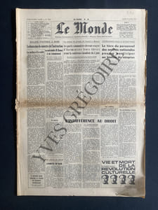LE MONDE-N°7525-MARDI 25 MARS 1969