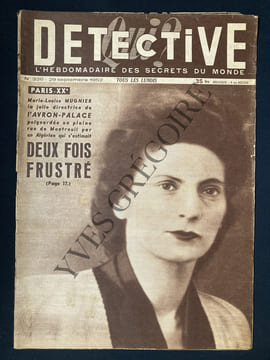 DETECTIVE-N°326-29 SEPTEMBRE 1952. undefined