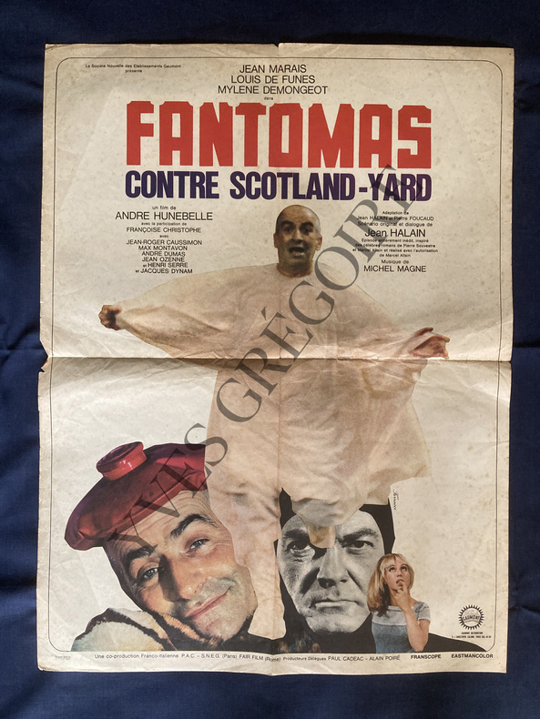 FANTOMAS CONTRE SCOTLAND-YARD-AFFICHE. 