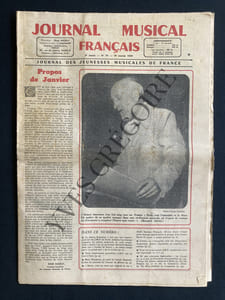JOURNAL MUSICAL FRANCAIS-N°74-19 JANVIER 1959